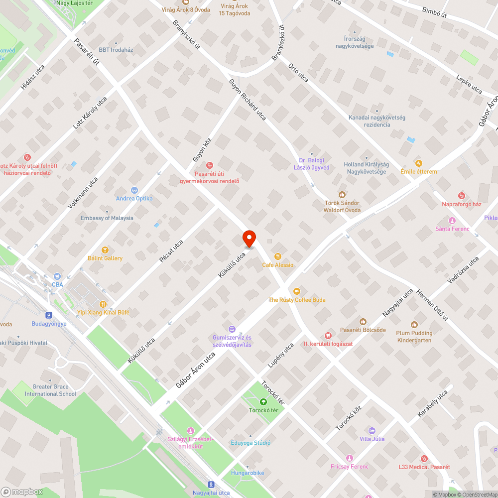 Járdán való parkolás bejelentés helye