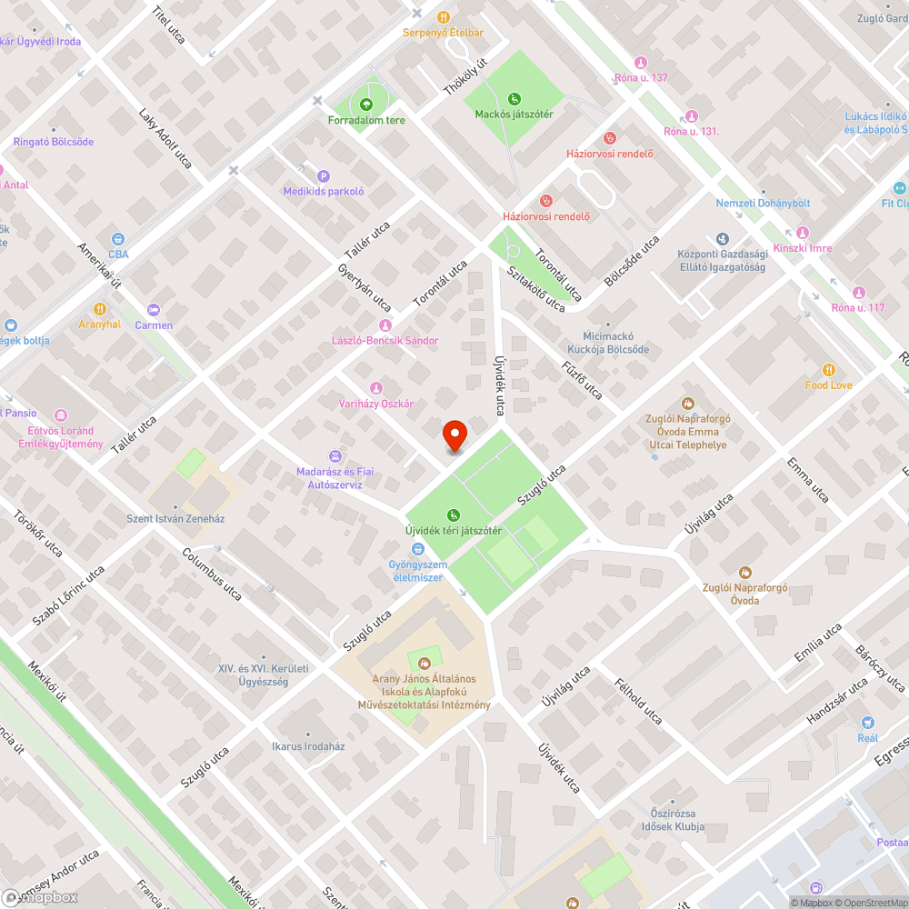 Út beláthatóságát akadályozó bokrok bejelentés helye