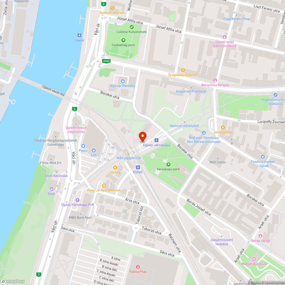 M3 Újpest-Városkapu kijelző bejelentés helye