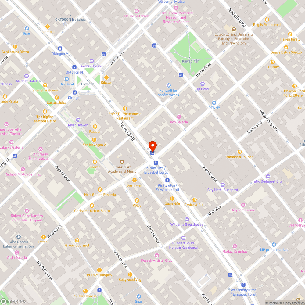 Foglalt MOL Bubi állomás bejelentés helye