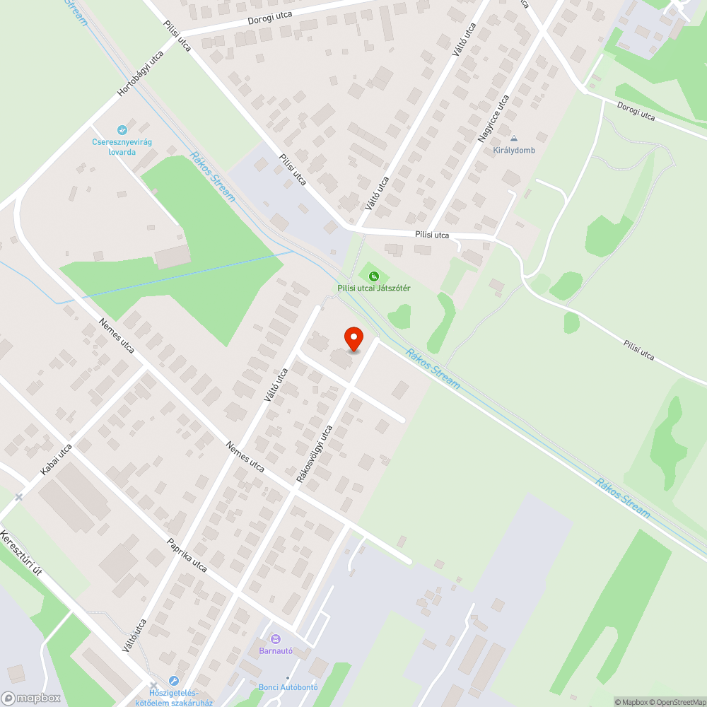 Ott hagyott hulladék a Rákosvölgyi utcában bejelentés helye