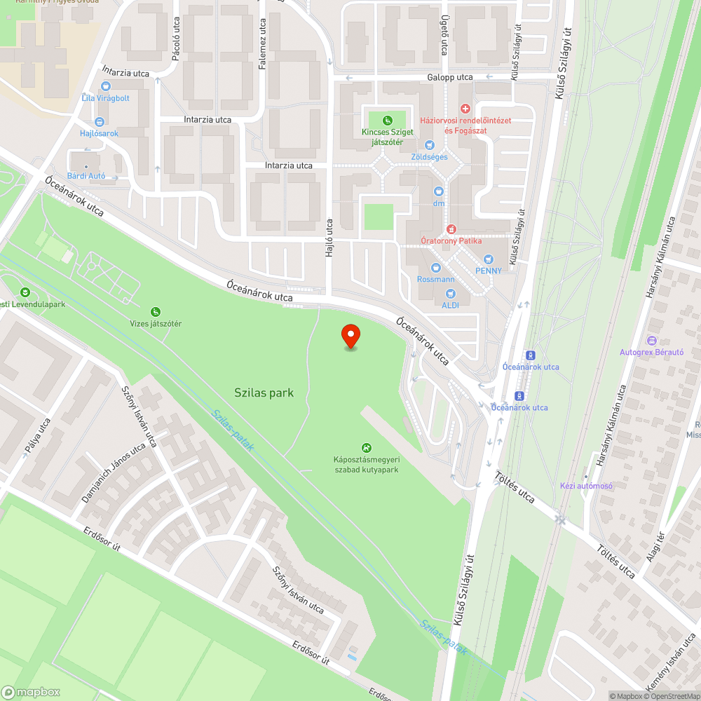 Kaszálatlan kutyasétáltató terület bejelentés helye