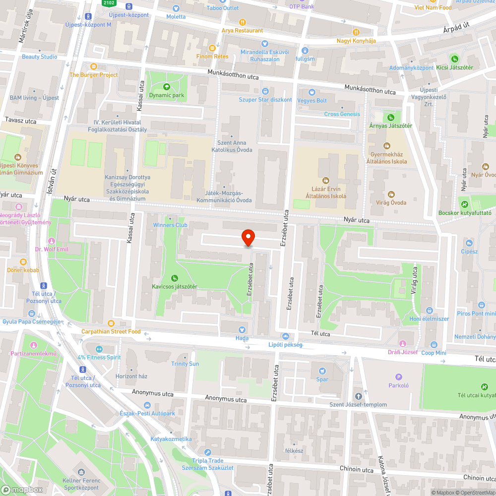 Törött autó bejelentés helye