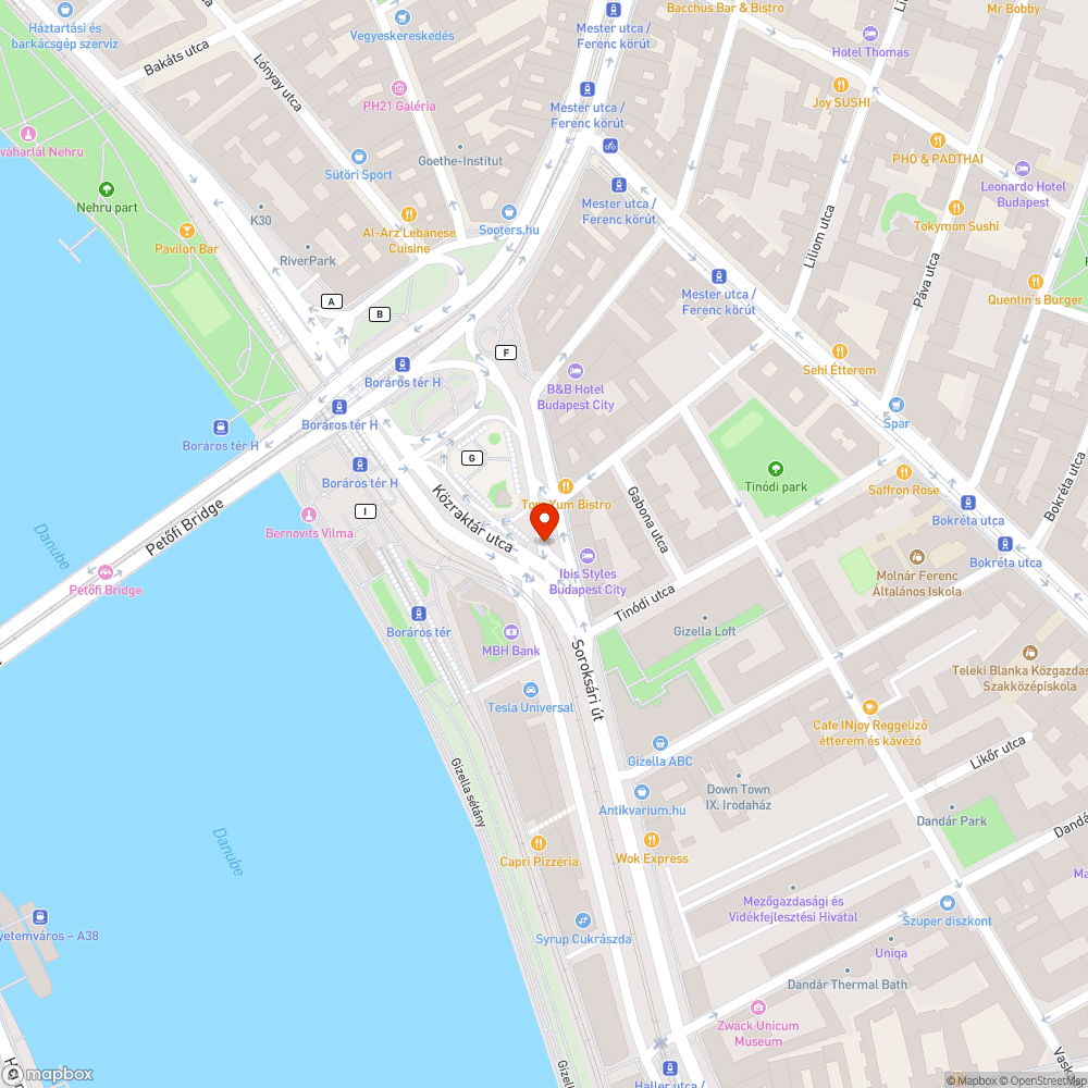 Kátyú bejelentés helye