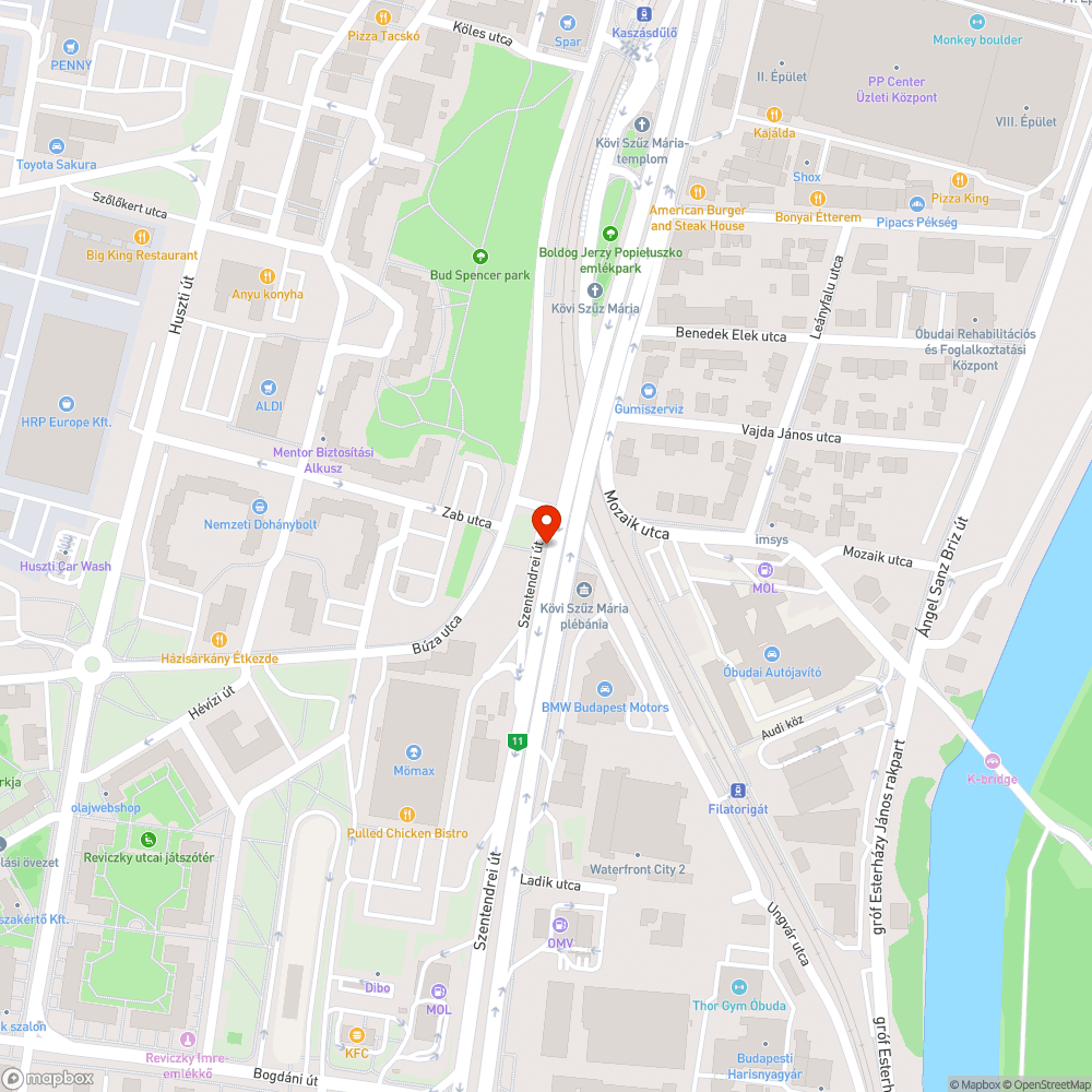 Madárürülékes gyalogosjárda bejelentés helye