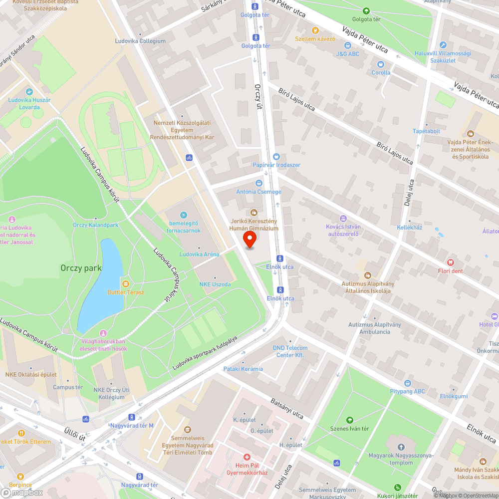 Botlásveszèlyes aknafedél bejelentés helye