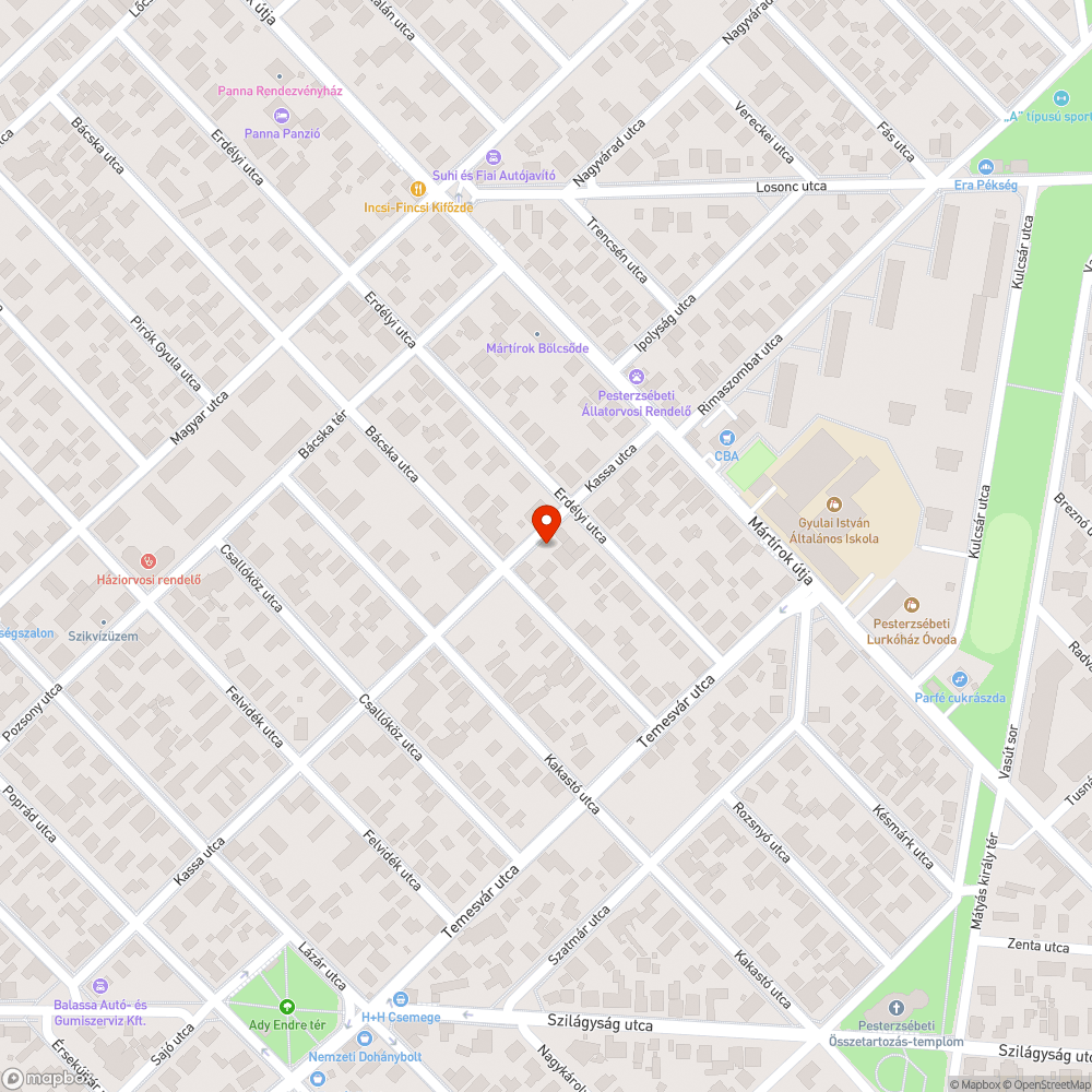 Kiszáradt fák bejelentés helye