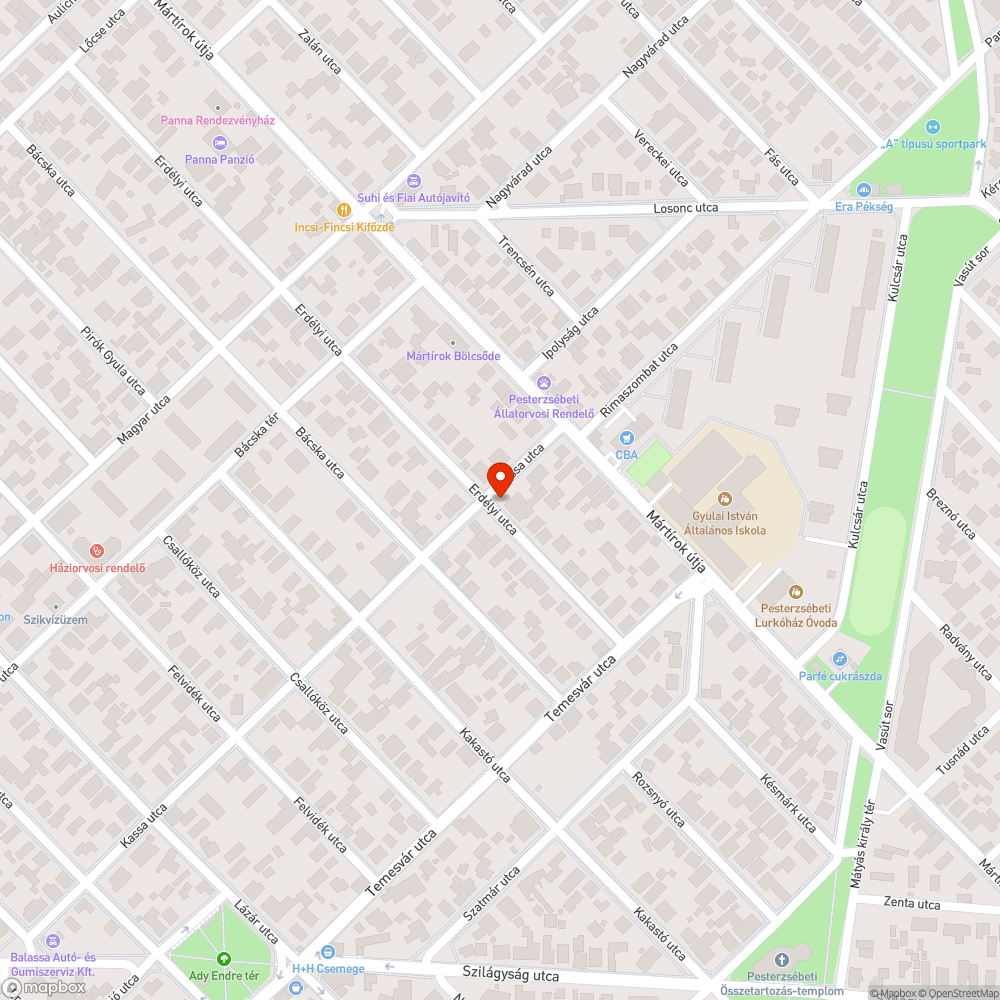 Törött sapka bejelentés helye