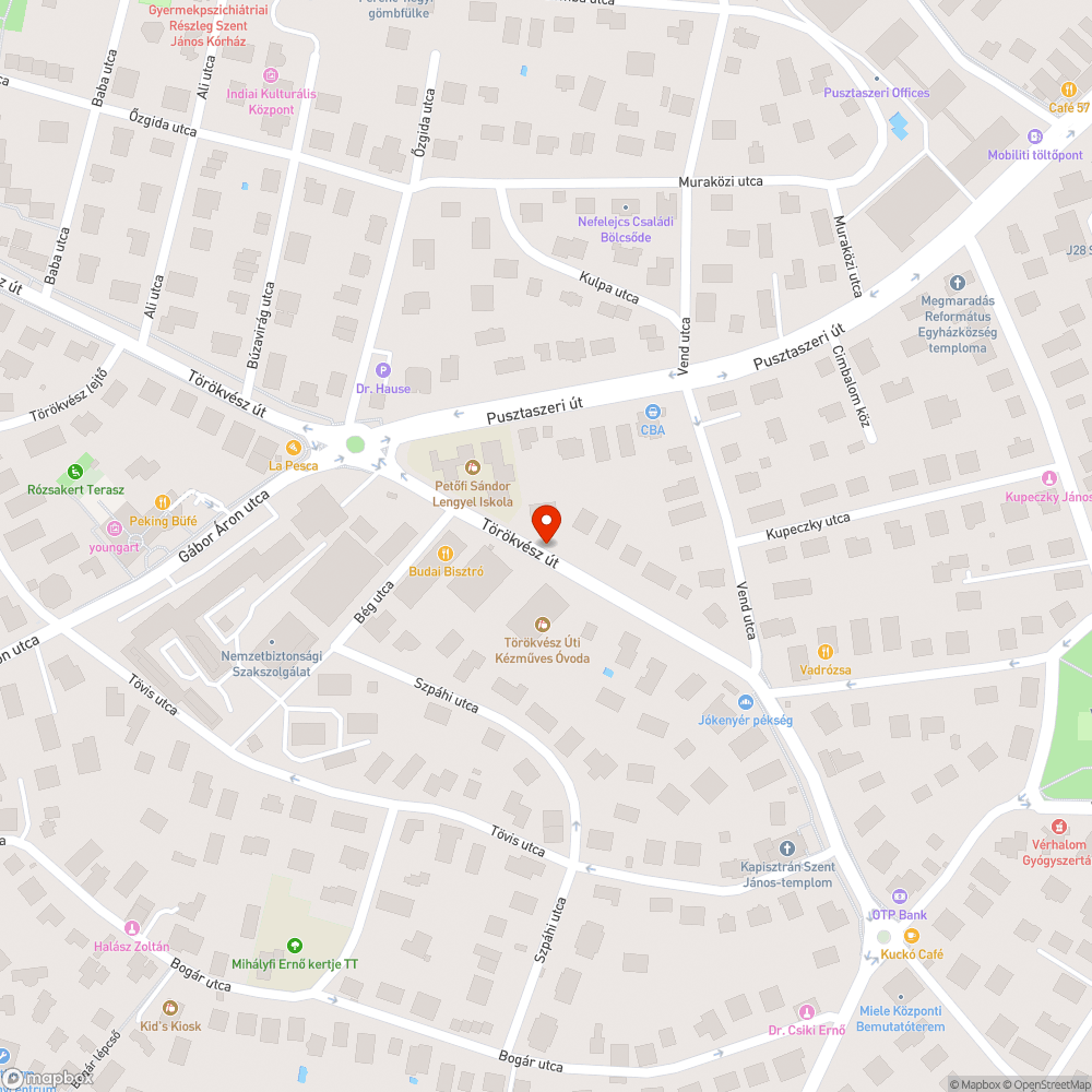 Megsüllyedt útpadka bejelentés helye