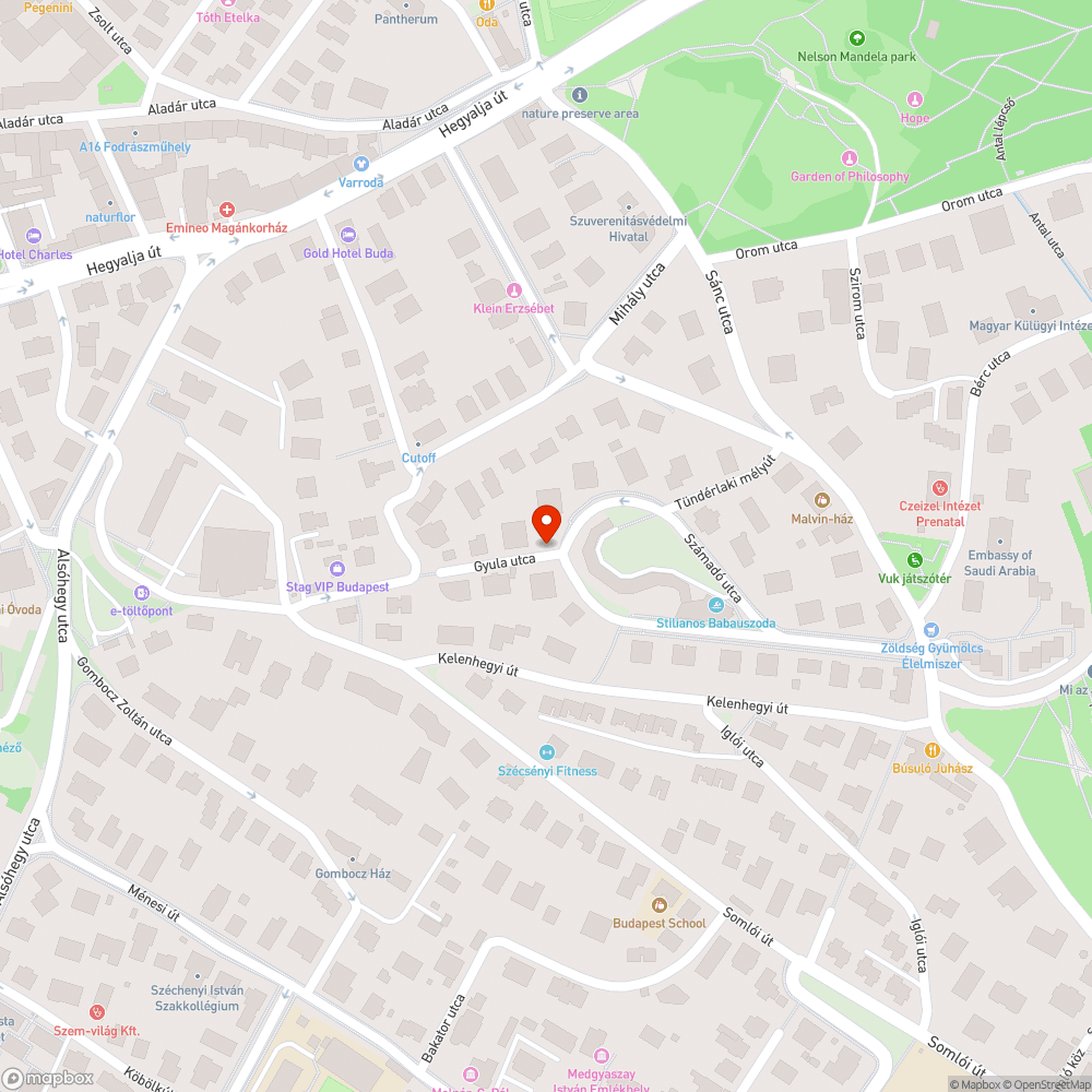 Utcai szemetes bejelentés helye