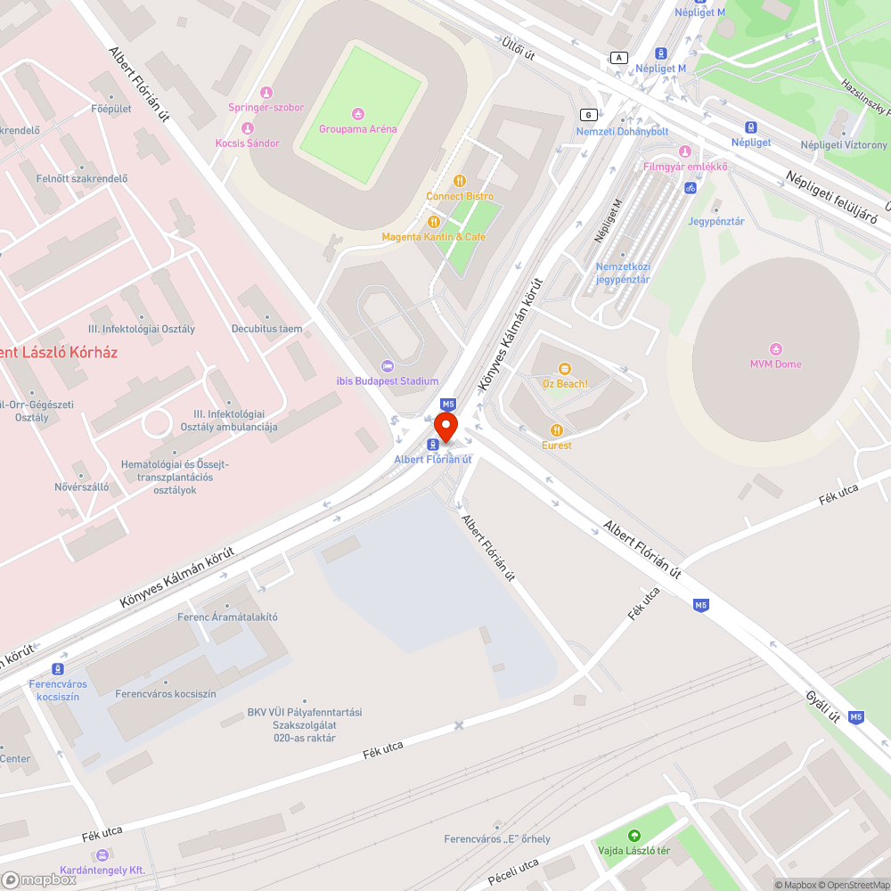 Szemetes gyalogátkelő bejelentés helye