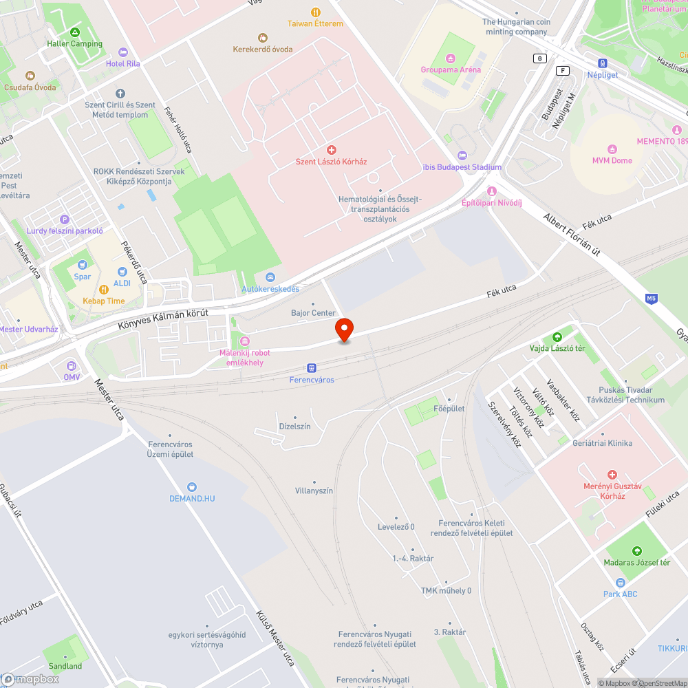 Szemetes úttest bejelentés helye