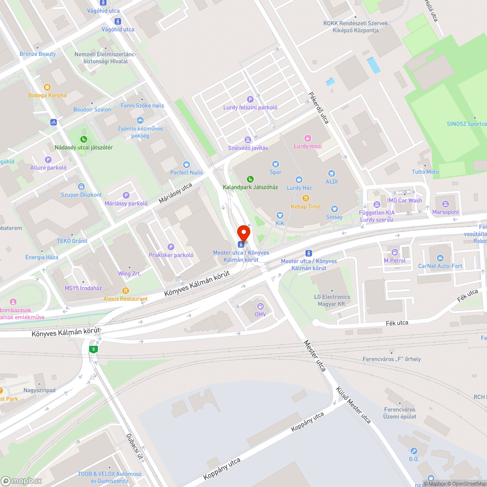 Szemetes, gazos gyalogátkelő bejelentés helye