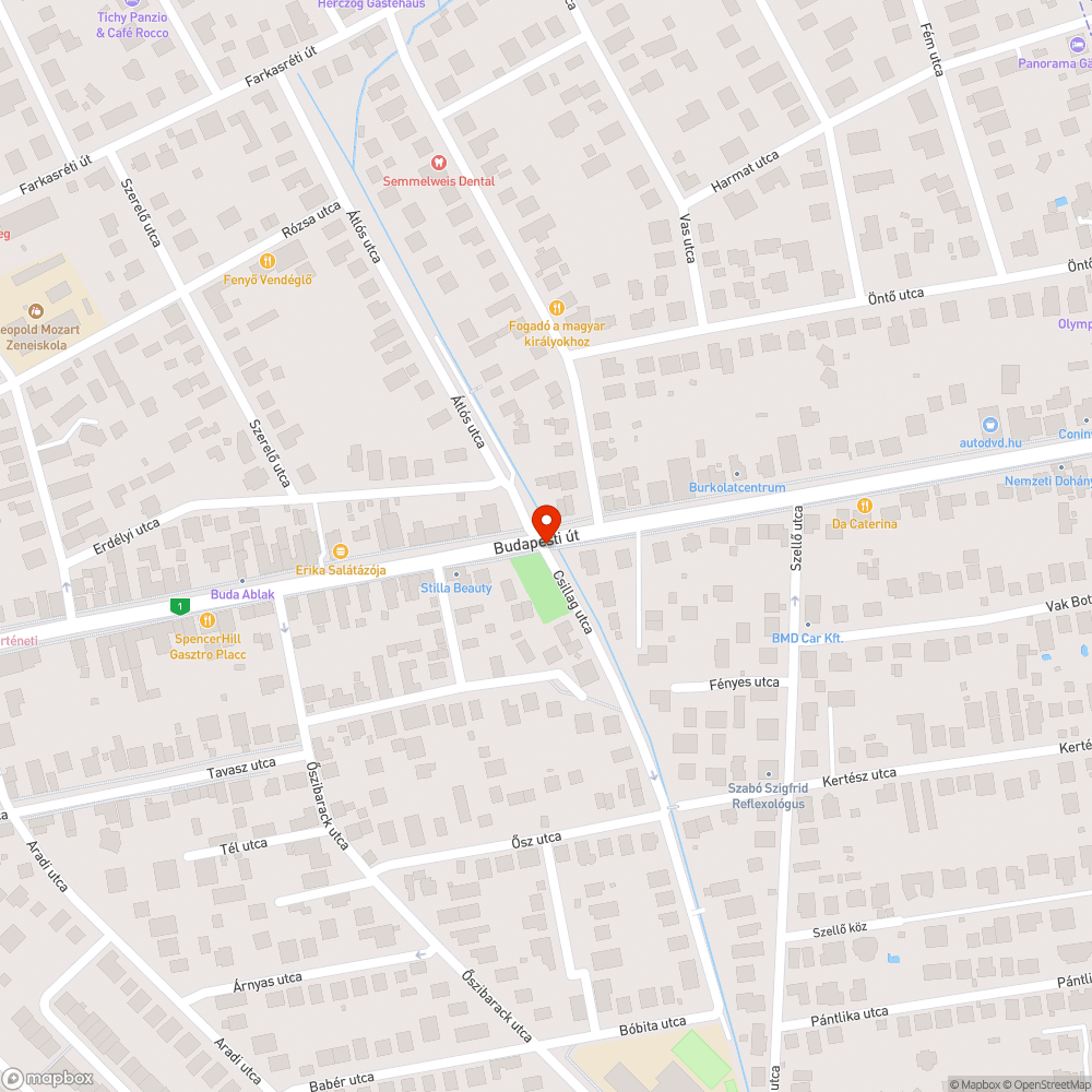 Növényzet által kitakart tábla bejelentés helye