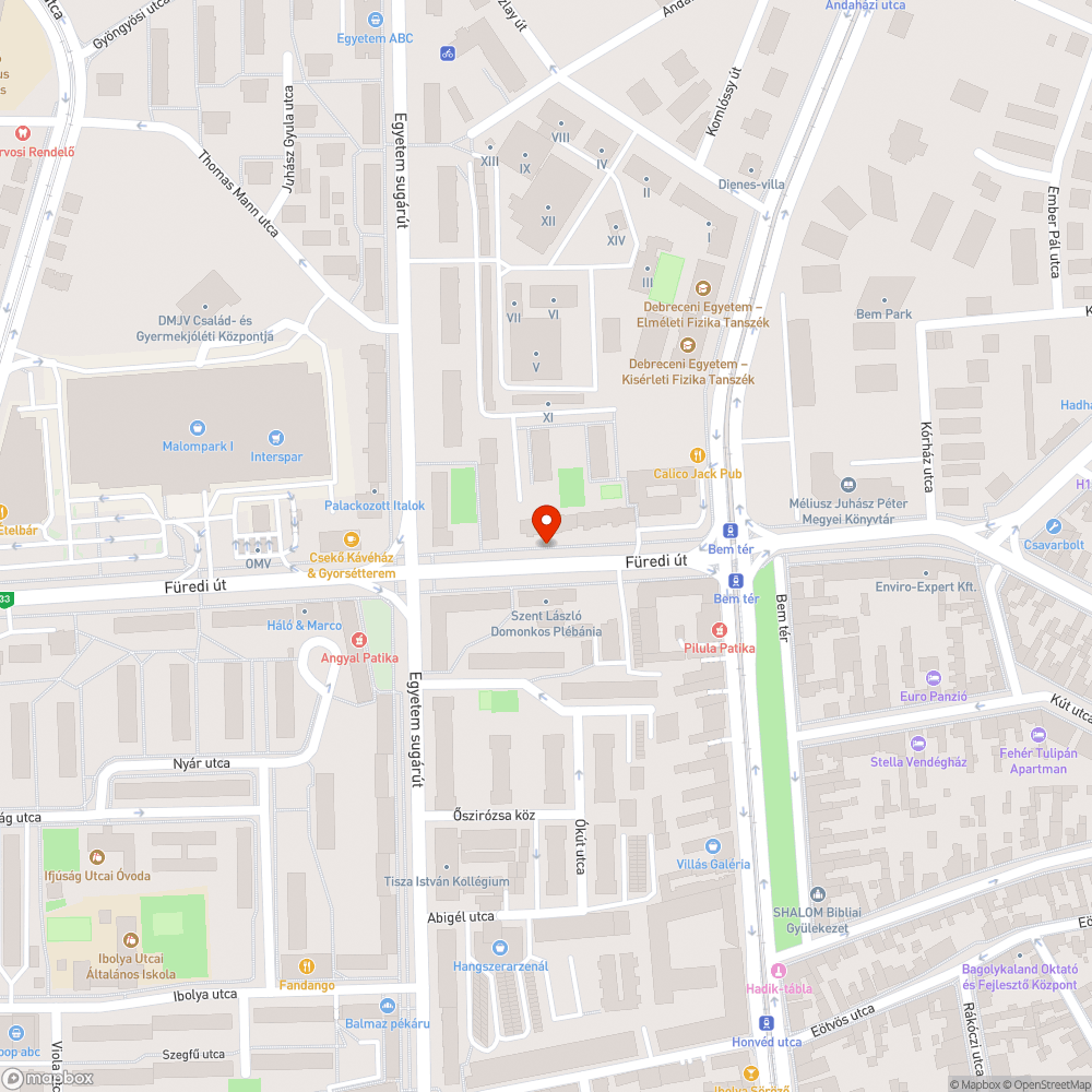 Hibás Citylight bejelentés helye