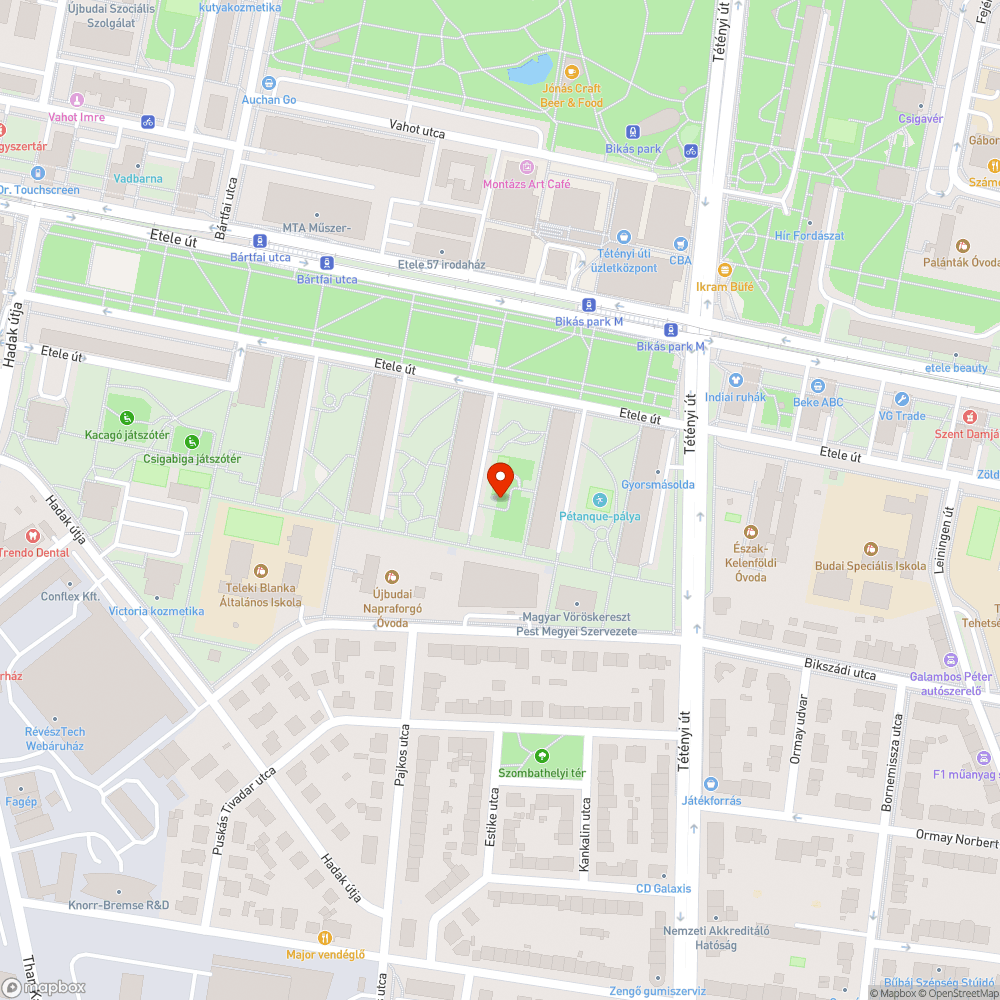 Játszótéren homokozóból kiálló csavar bejelentés helye