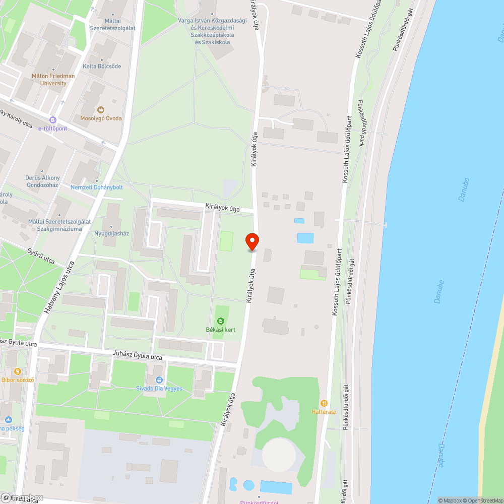 Kátyú az úton bejelentés helye