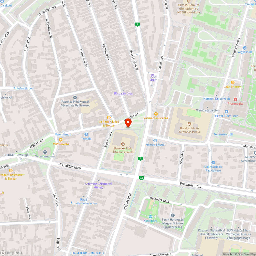 Hibás díszkivilágítás bejelentés helye