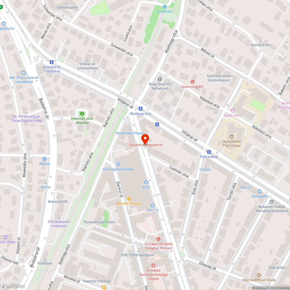 Haldokló fa bejelentés helye