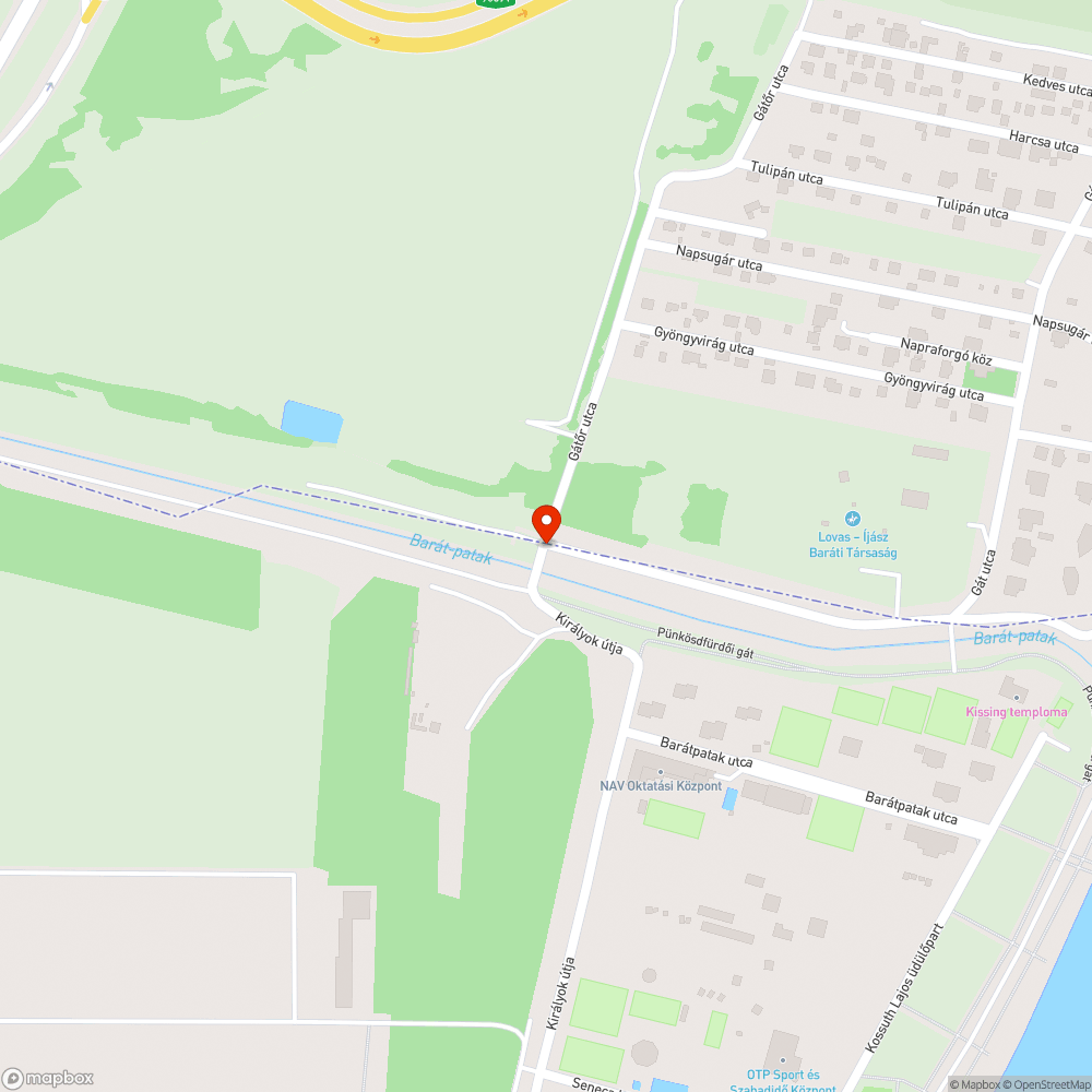 Gazos kereszteződés bejelentés helye