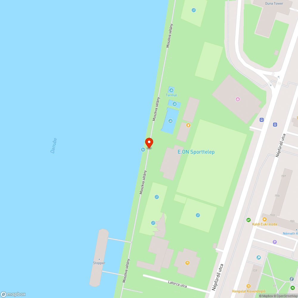 Dől egy fa a Duna-parton bejelentés helye