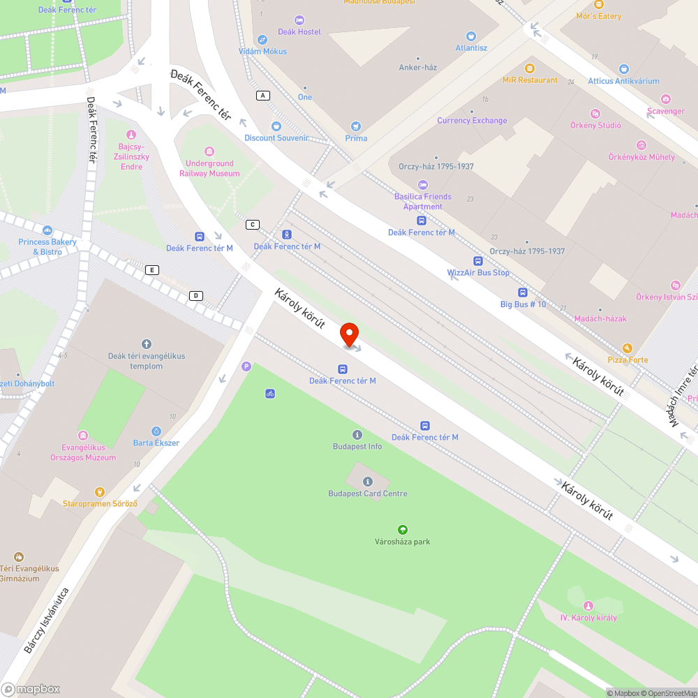 Építési törmelék a parkban bejelentés helye