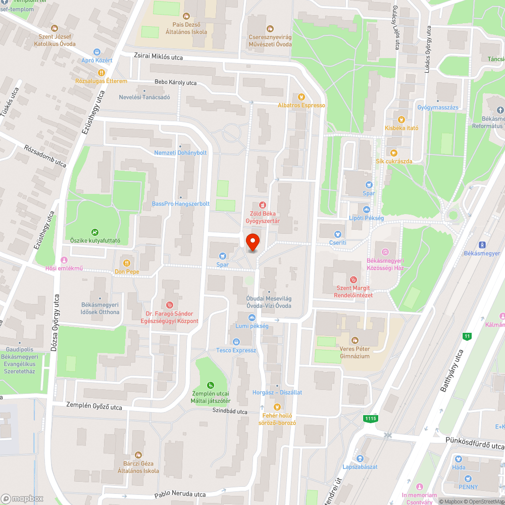 Halott fa bejelentés helye