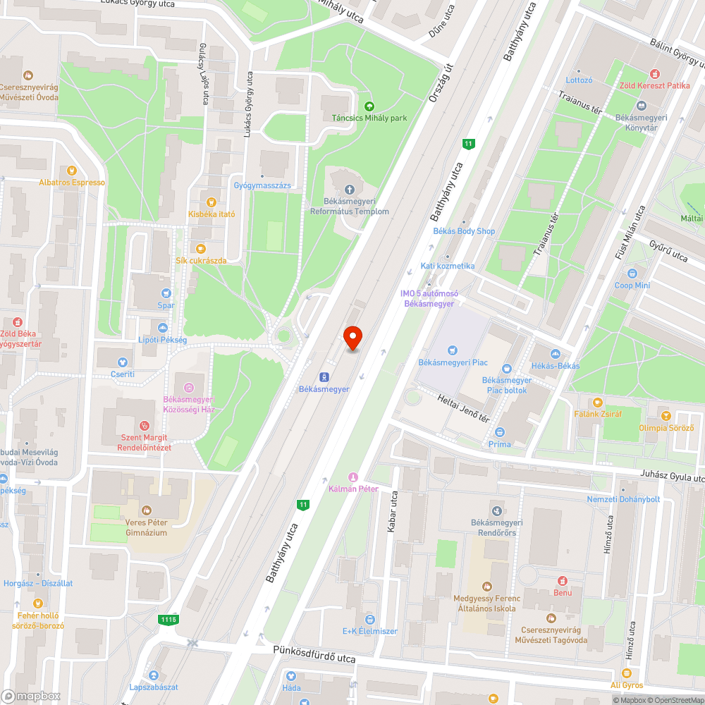 Szemét bejelentés helye