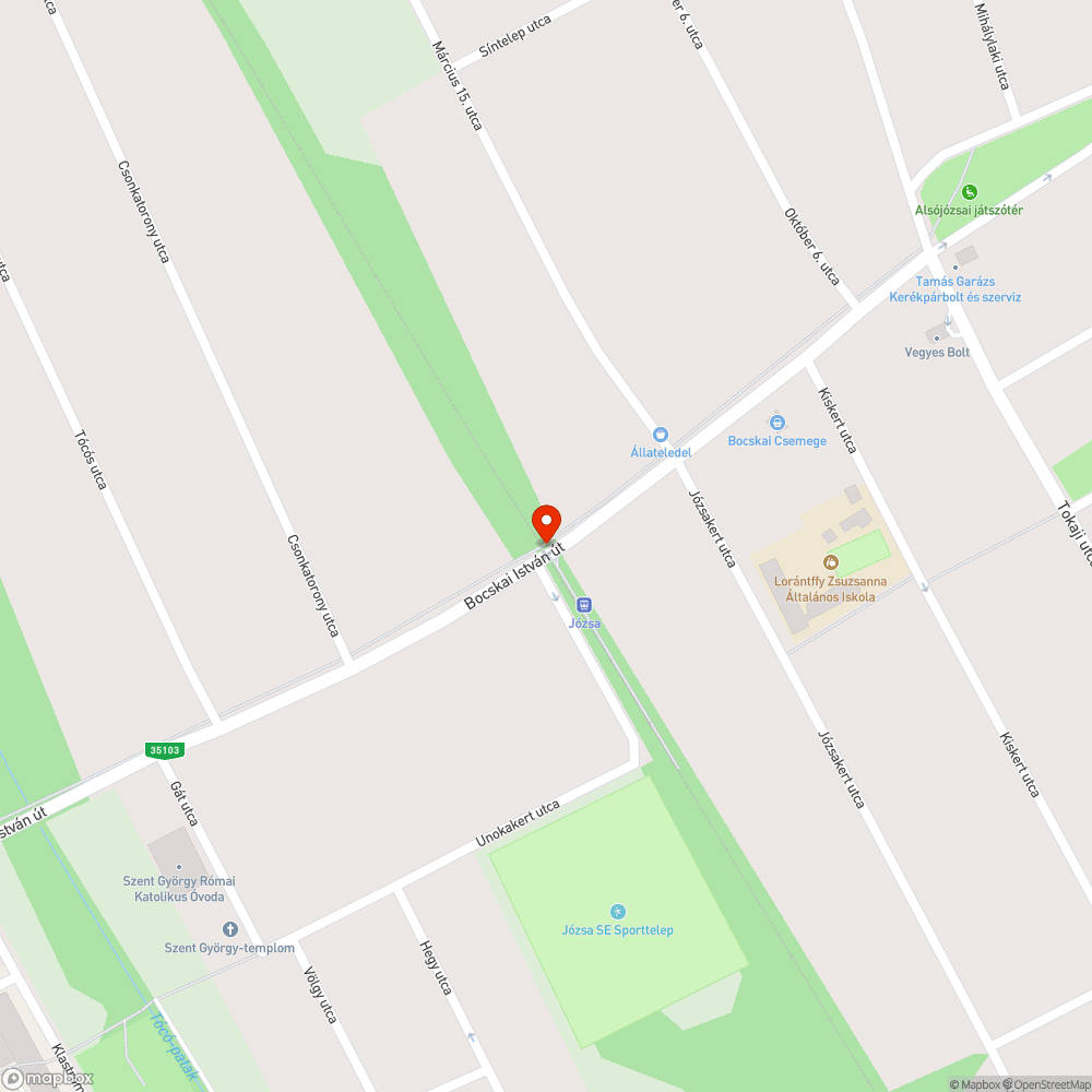 Vasúti átjáróban lekopott keresztek bejelentés helye