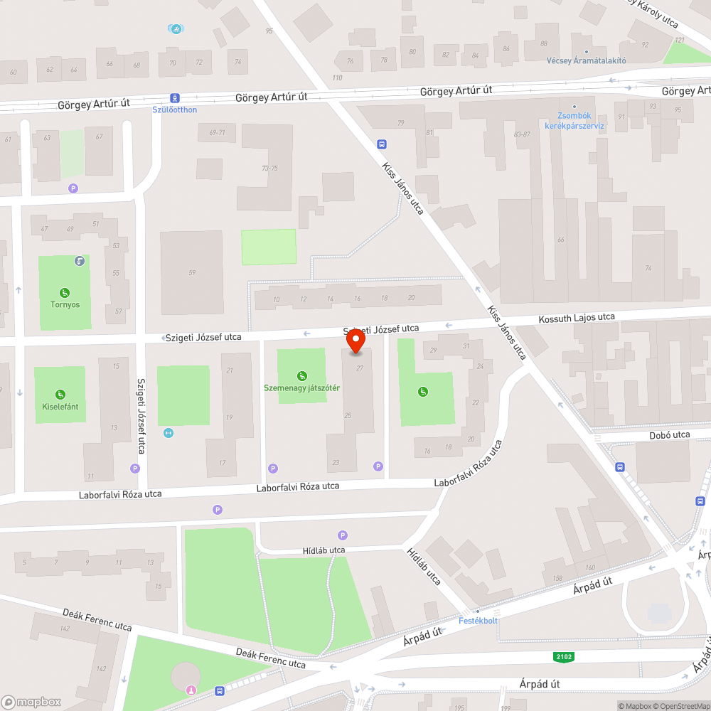 Hibás lámpa bejelentés helye