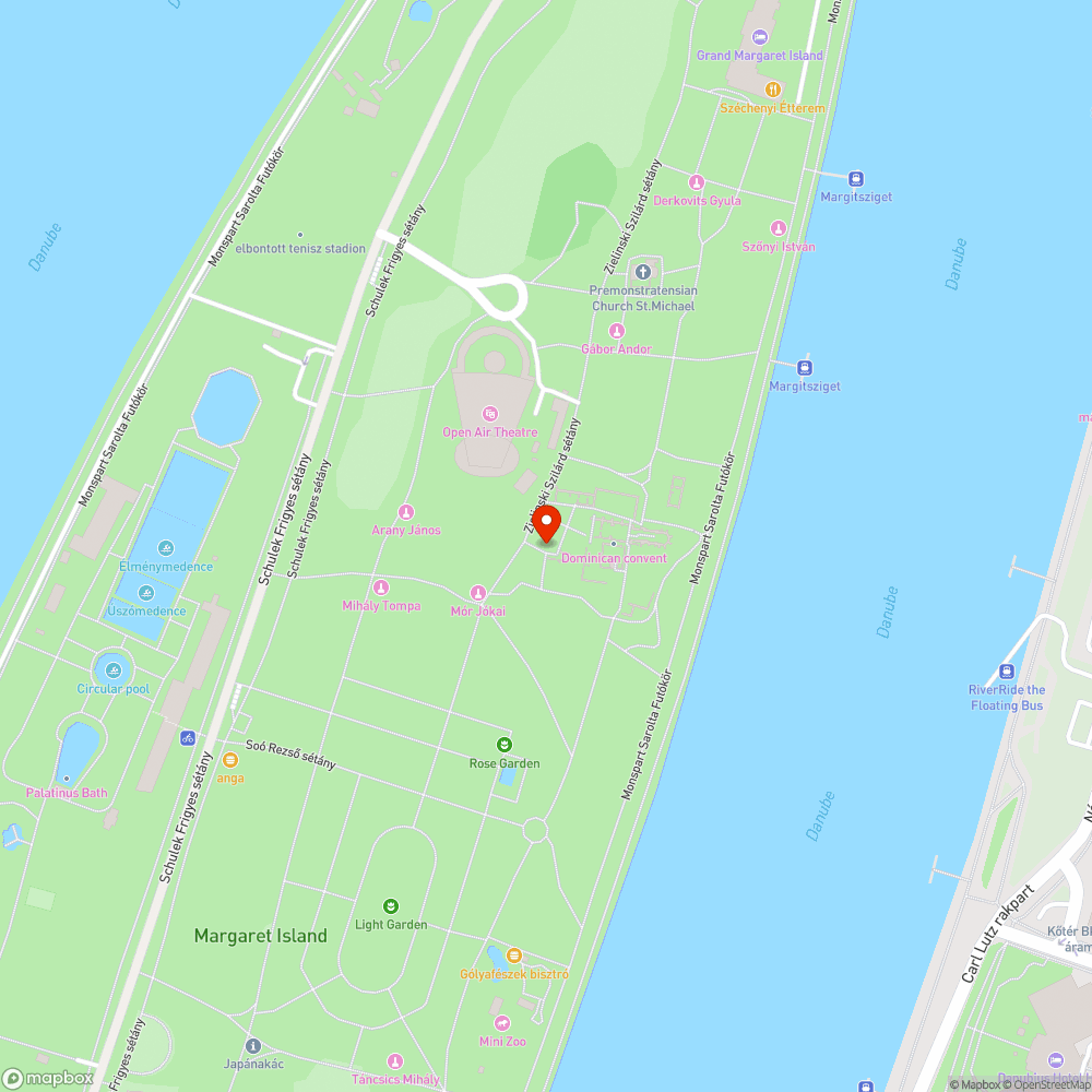 Margit kolostora bejelentés helye