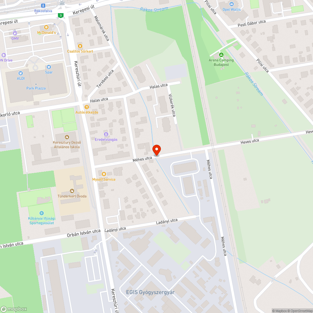 Hibás utcanévtábla bejelentés helye