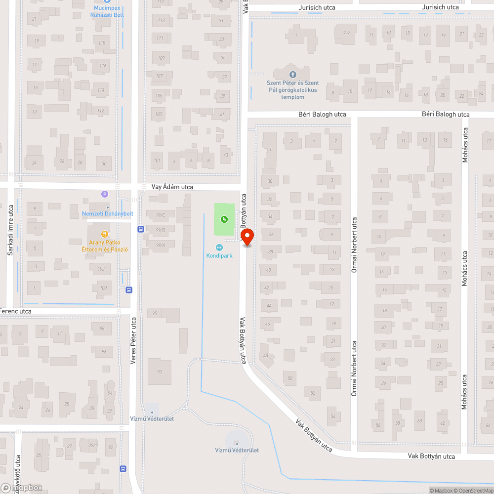 Kátyú játszótér/kondipark előtt bejelentés helye