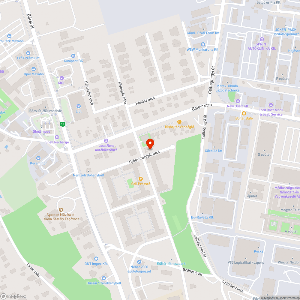 Otthagyott autó bejelentés helye