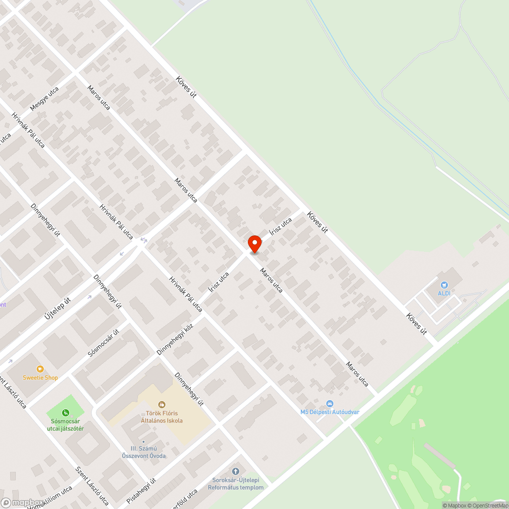 Elhagyott jármű bejelentés helye