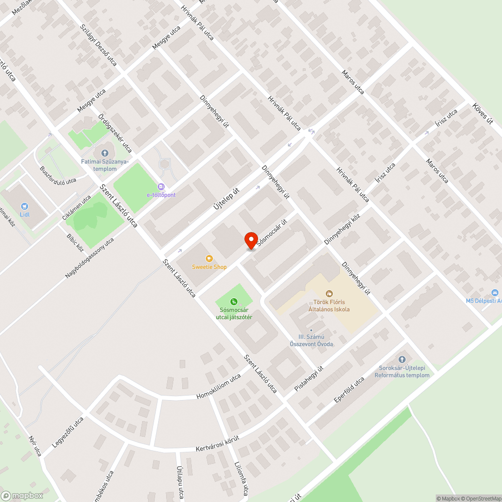 Elhagyott jármű bejelentés helye