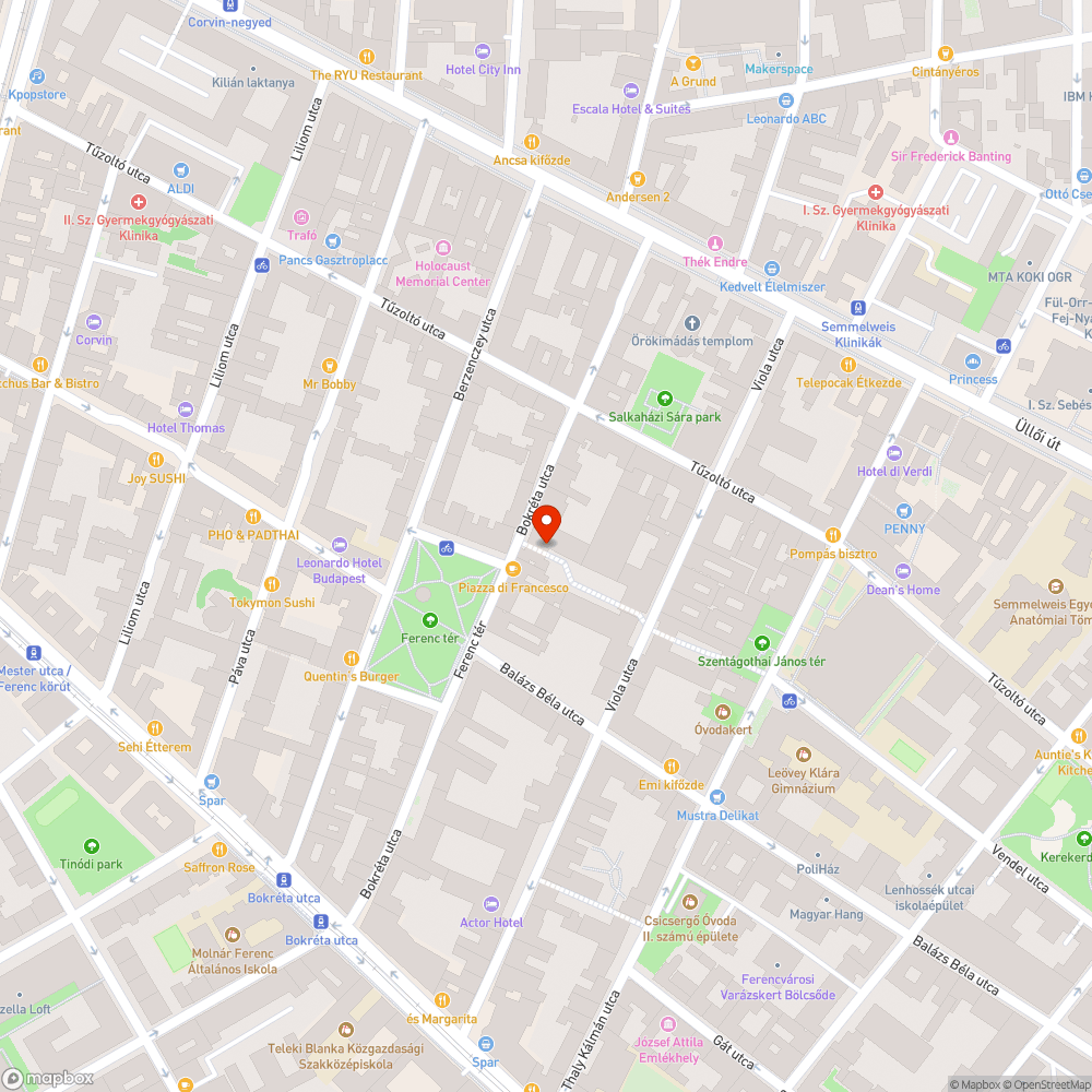 Kettő utcai lámpa kiégett bejelentés helye