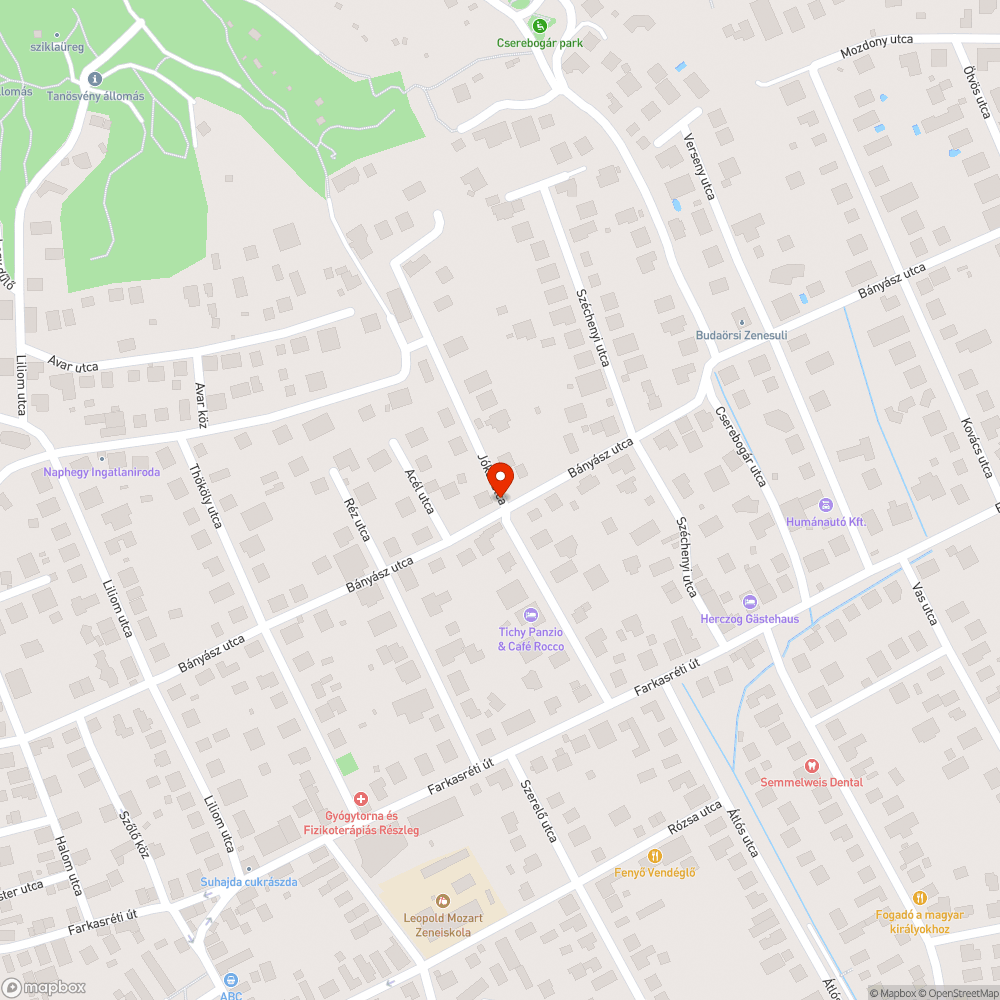 Belógó növény bejelentés helye