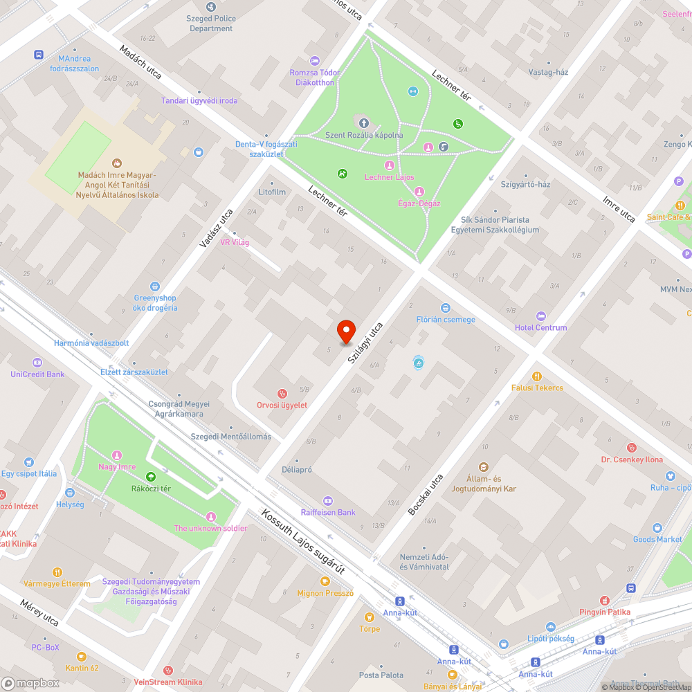 Indokolatlanul régen lezárt járda bejelentés helye