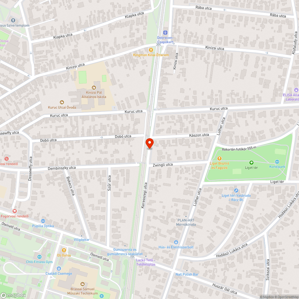 Kiégett fénycső bejelentés helye