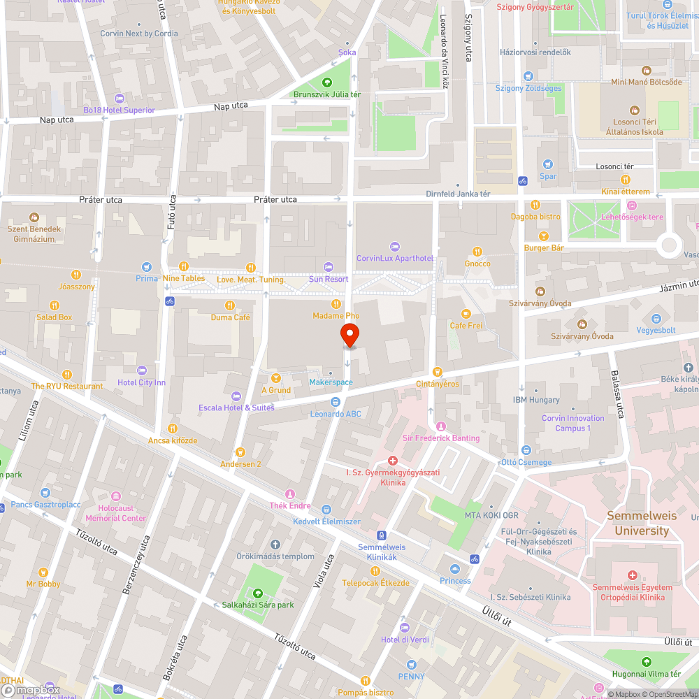 Kiszáradt fa bejelentés helye