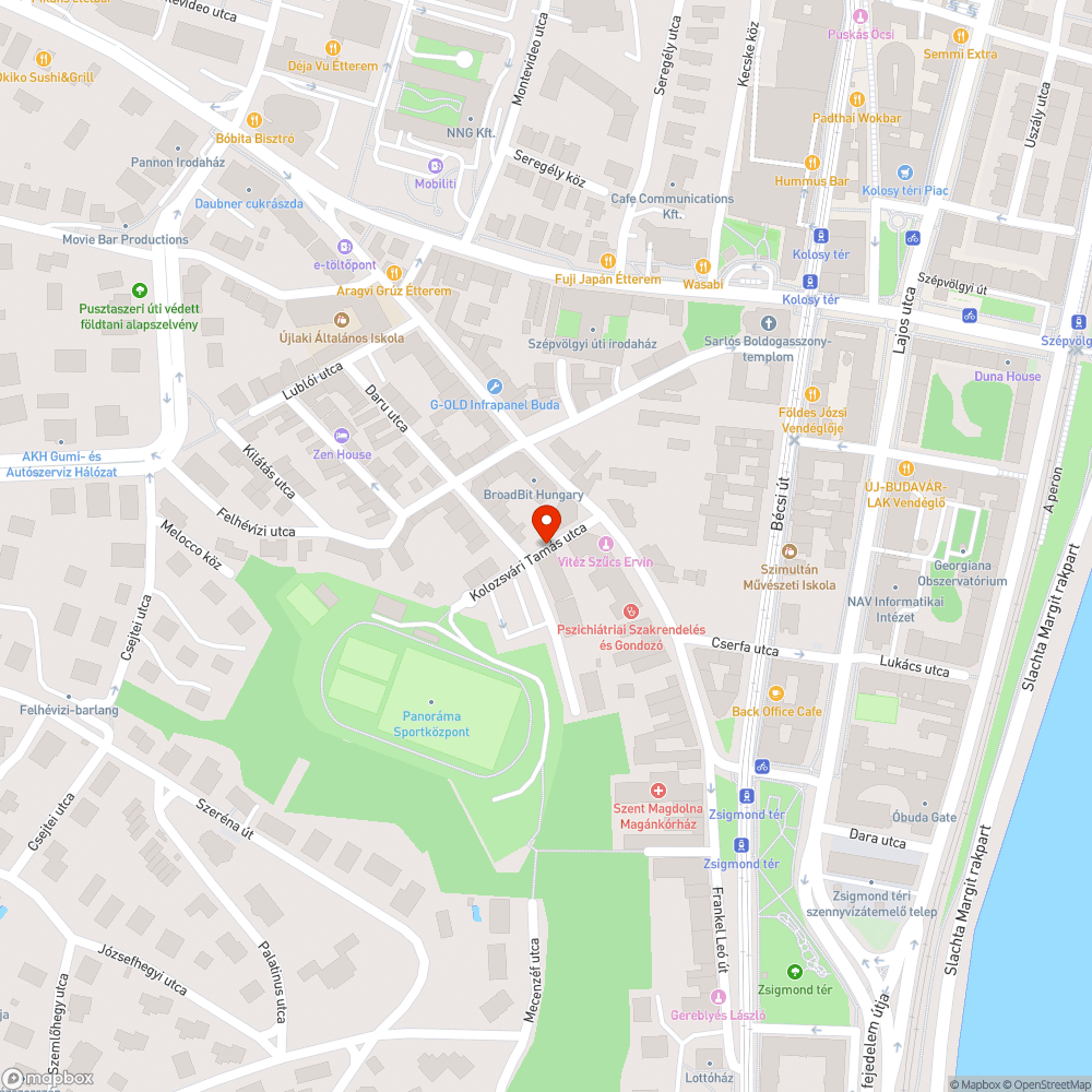 Hiányzó járdaburkolat bejelentés helye