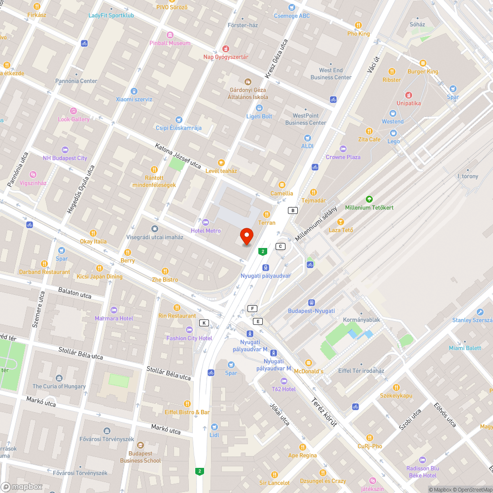 Ismét elhagyott kuka a járda szélén bejelentés helye