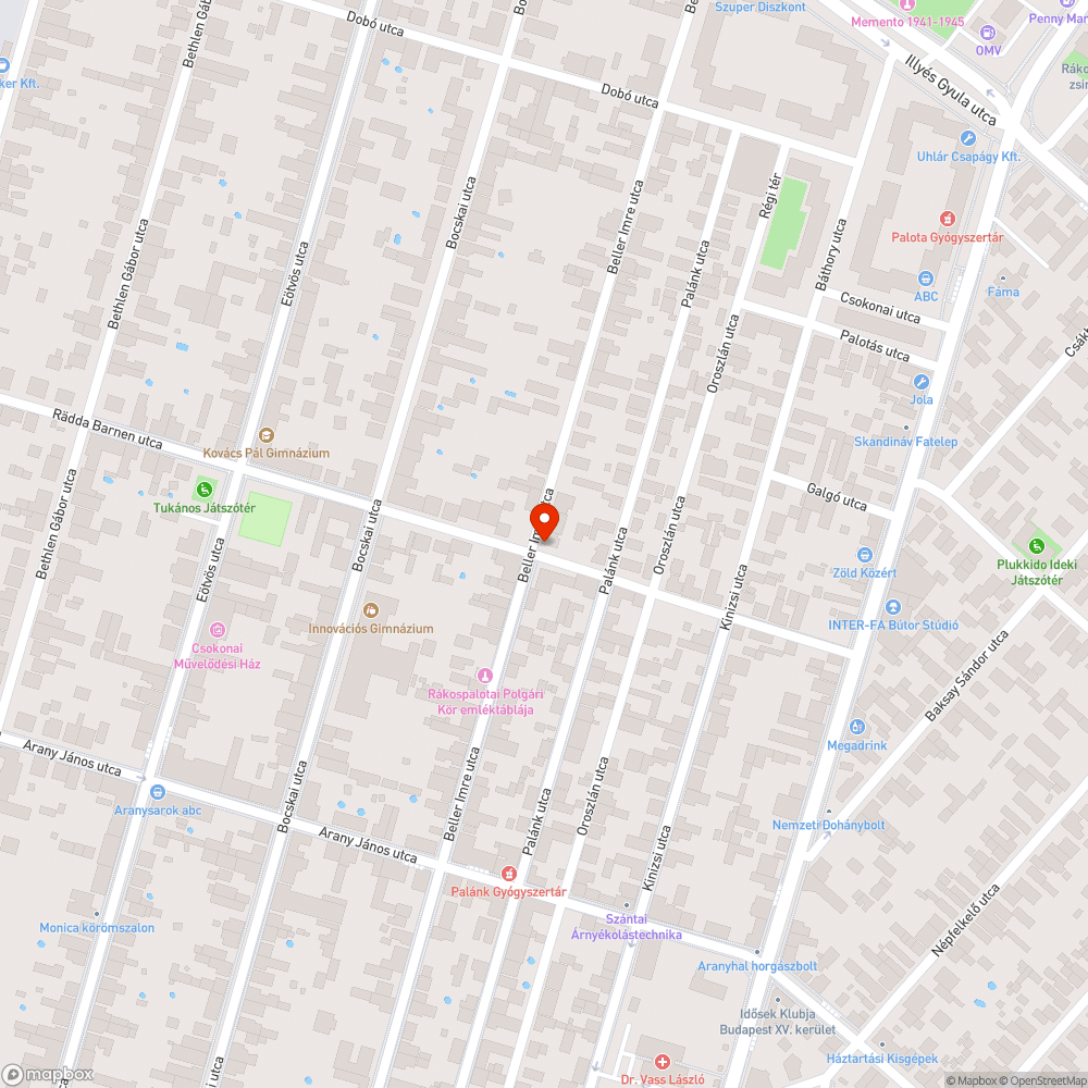 Elhagyott autó a kereszteződésben bejelentés helye