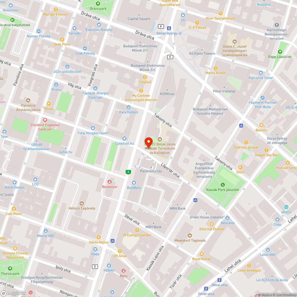 Hiányzó fa bejelentés helye