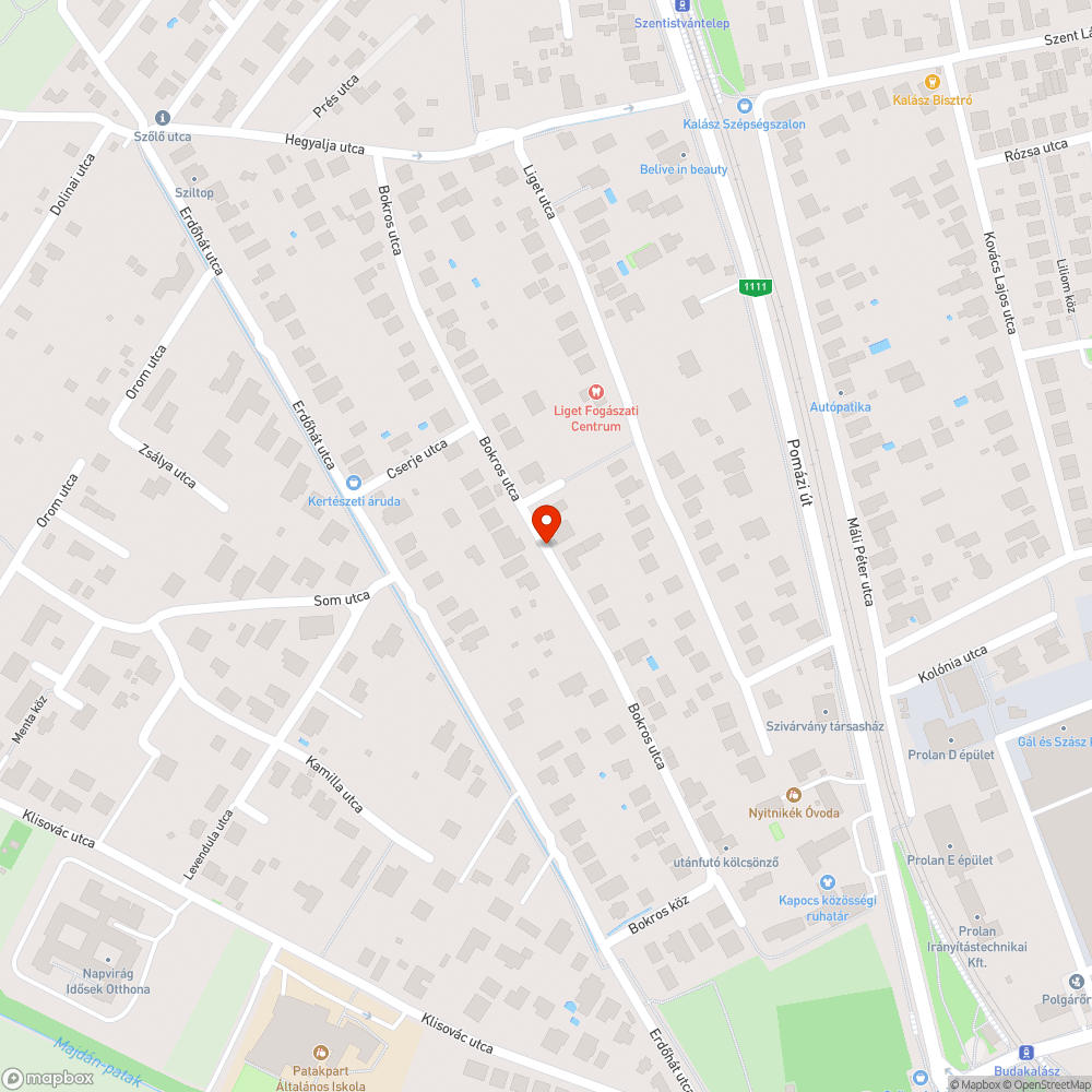 Beszakadás bejelentés helye