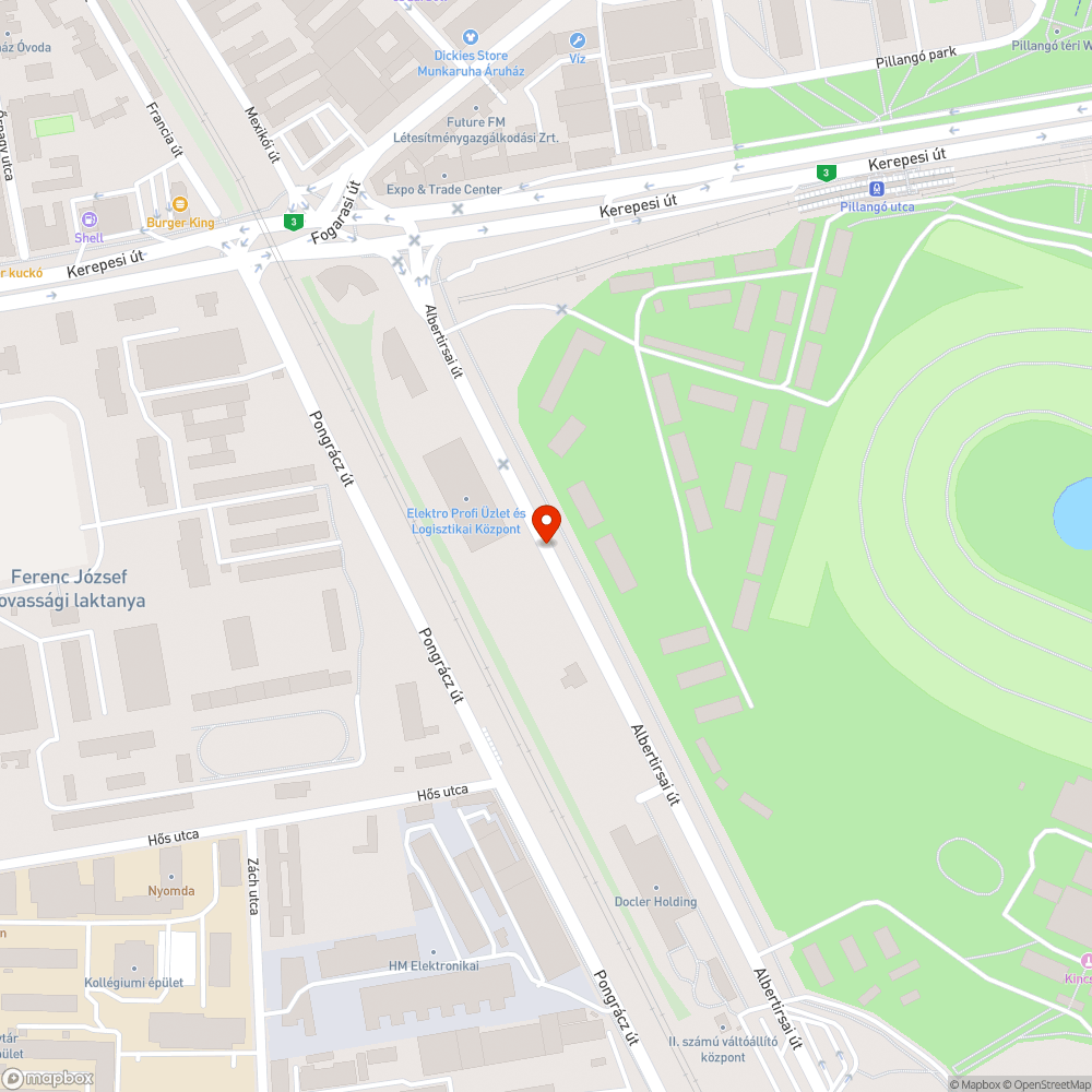 Elsüllyedő , lyukas közműfedlap bejelentés helye