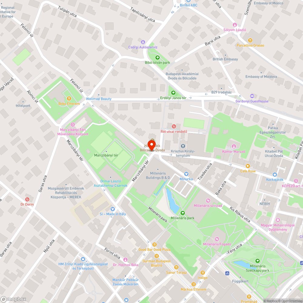 Zebra bejelentés helye