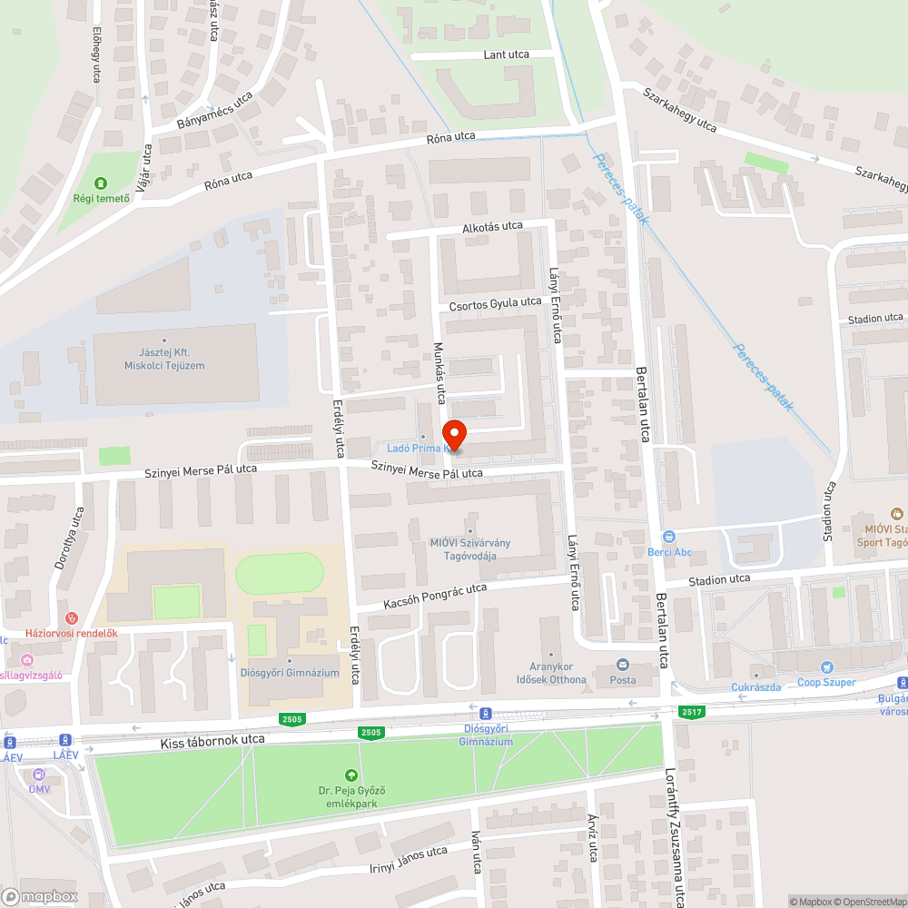 Eső alkalmával használhatatlan járda bejelentés helye