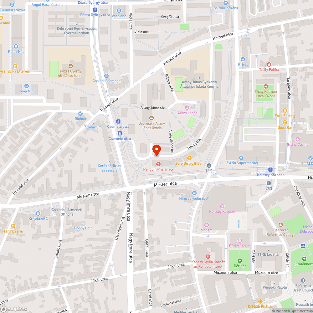 Hibás lámpafej bejelentés helye